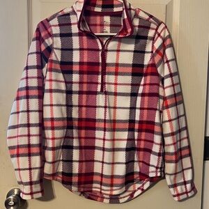 St. John's Bay Red and White Plaid Jacket